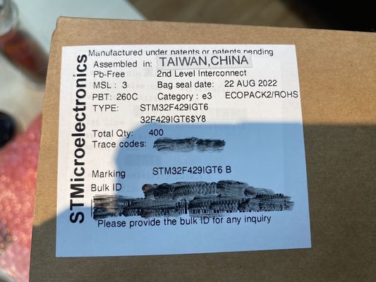 Qualidade  STM32F429IGT6  LQFP176  SMDIntegrated Circuits MCU Controller Microcontrol fábrica