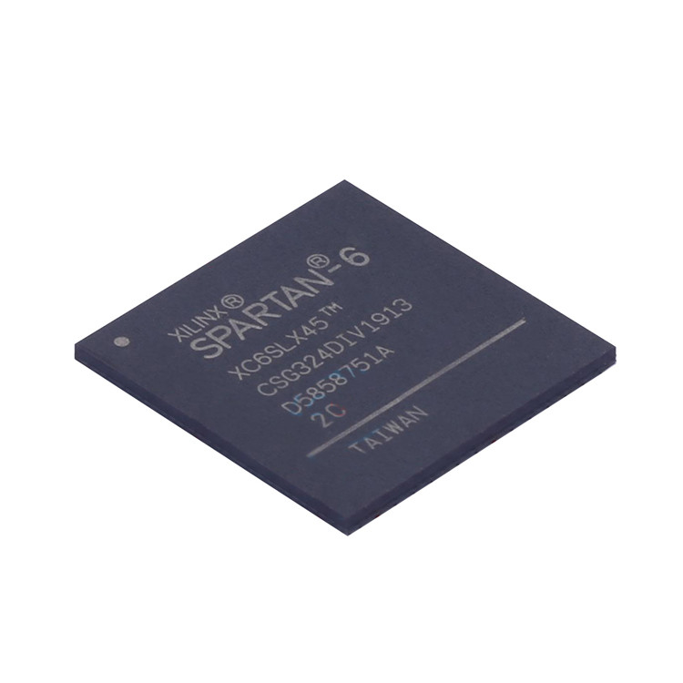 484-BGA circuito integrado programável novo e original dos componentes da microplaqueta XC6SLX45-2CSG324C CI