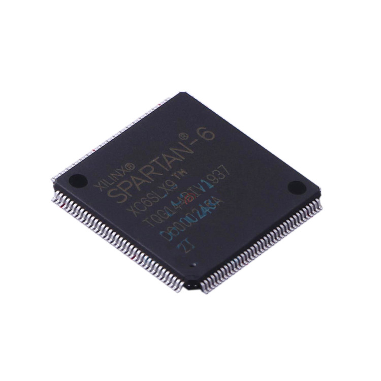 Microplaqueta testada original nova IC XC6SLX9-2TQG144I do circuito integrado da distribuição dos componentes de XC6SLX9-2TQG144I QFP-144