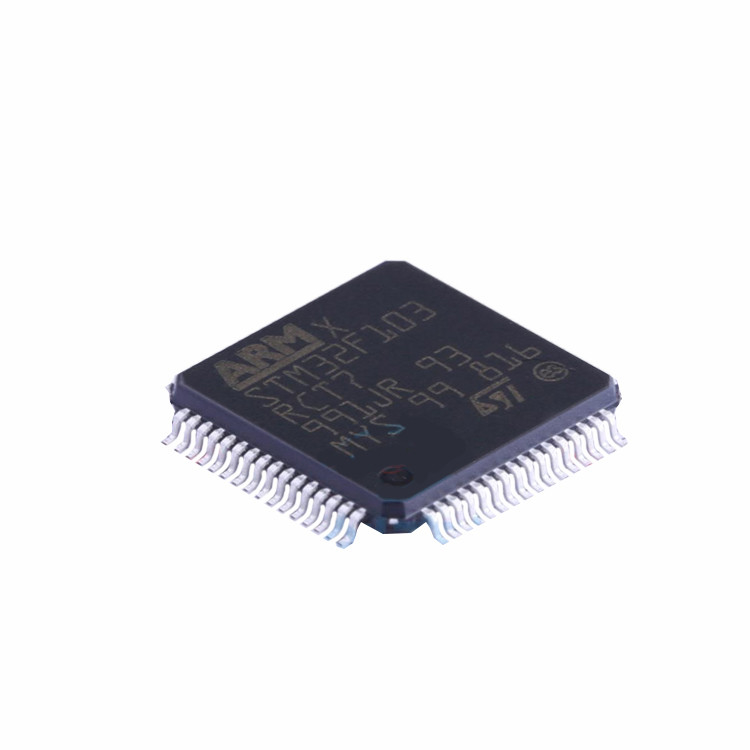 Microplaqueta testada original nova IC STM32F103RCT7 do circuito integrado da distribuição dos componentes de STM32F103RCT7 LQFP-64