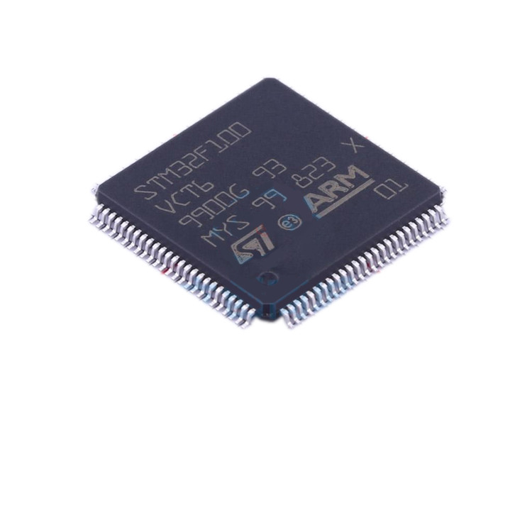 Microplaqueta testada original nova IC STM32F100VCT6 do circuito integrado da distribuição dos componentes eletrônicos de STM32F100VCT6 LQFP64