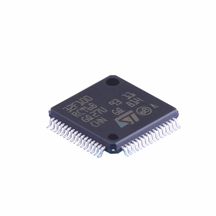 Microplaqueta testada original nova IC STM32F100RCT6B do circuito integrado da distribuição dos componentes da eletrônica de STM32F100RCT6B LQFP64