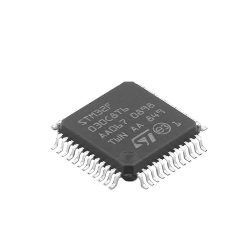 Do Microcontrol original novo do RISC do MICROCONTROLADOR da microplaqueta MCU de STM32F030C8T6 IC STM32F030C8T6 LQFP48 componentes eletrônicos