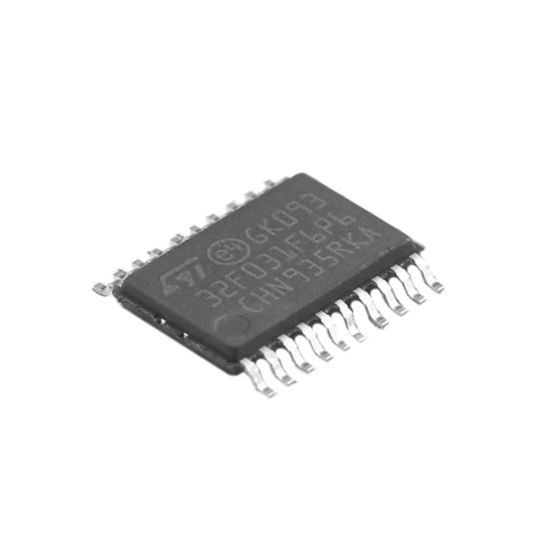 Microplaqueta nova do PWB STM32F031F6P6 TSSOP20 48MHz 32KB IC do amplificador do verificador do circuito integrado do verificador STM32F031F6P6