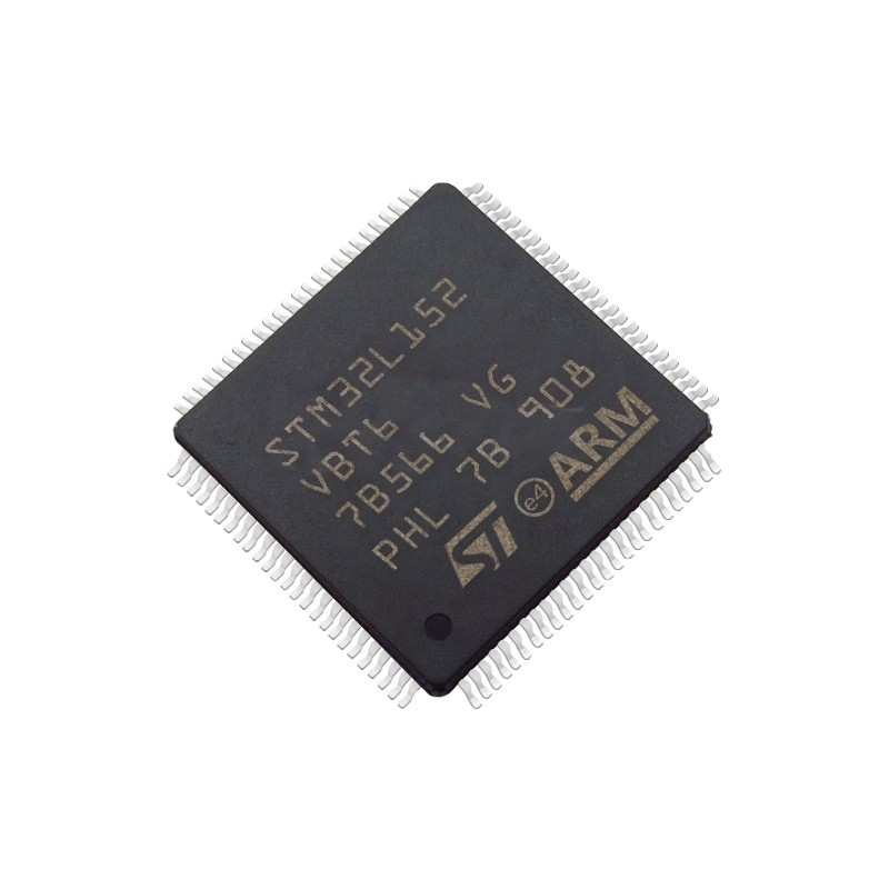 Na microplaqueta conservada em estoque STM32L152VBT6 dos circuitos integrados CI do FLASH 100LQFP de IC MCU 32BIT 128KB dos microcontroladores