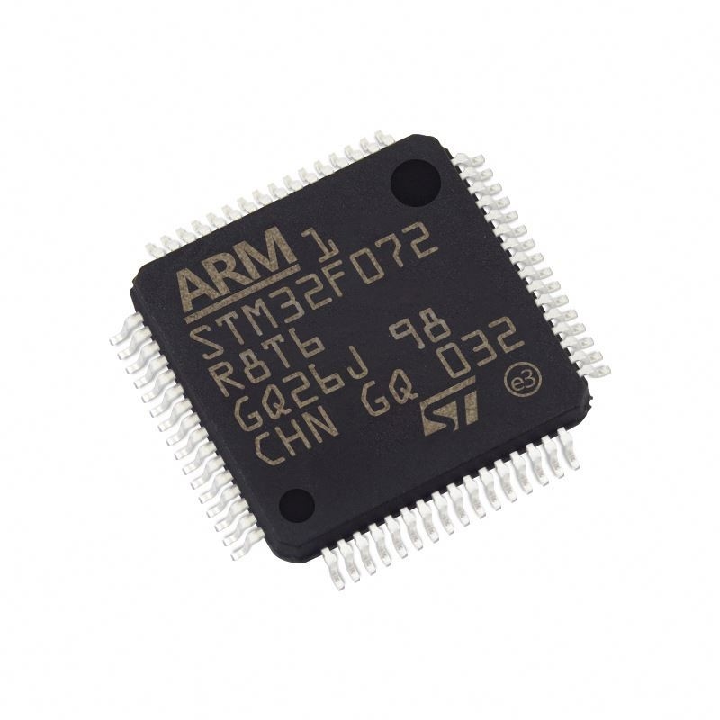 Na MICROPLAQUETA conservada em estoque STM32F072R8T6 de IC do CIRCUITO INTEGRADO de IC MCU QFP64 64KB dos microcontroladores dos circuitos integrados STM32F072R8T6