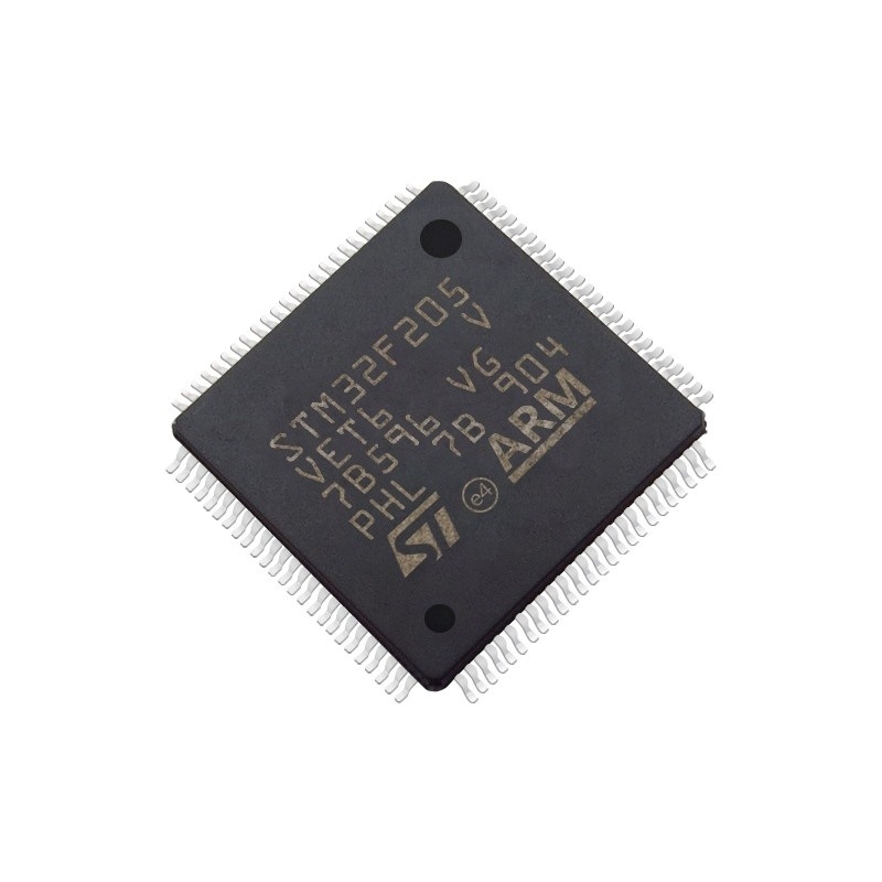 Nos circuitos integrados 100LQFP STM32F205VET6 componentes eletrônicos INSTANTÂNEOS conservados em estoque de IC MCU 32BIT 512KB dos microcontroladores