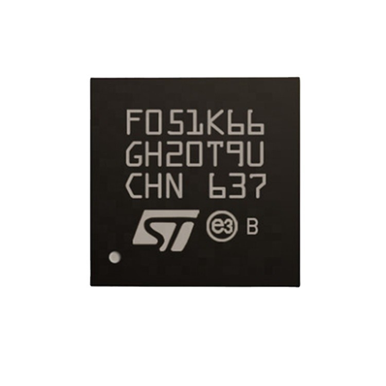 Nos circuitos integrados 32UFQFPN STM32F051K6U6 componentes eletrônicos INSTANTÂNEOS conservados em estoque de IC MCU 32BIT 32KB dos microcontroladores