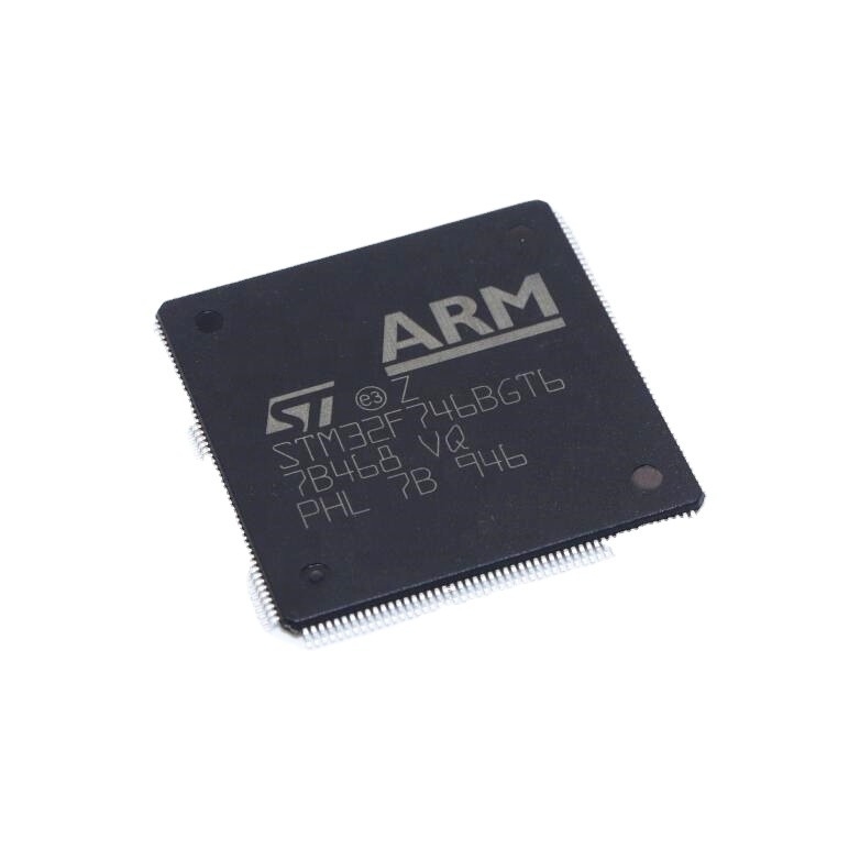 Componentes eletrônicos do microcontrolador da microplaqueta STM32F746BGT6 IC MCU de IC do microcontrolador dos circuitos integrados STM32F746 MCU LQFP208