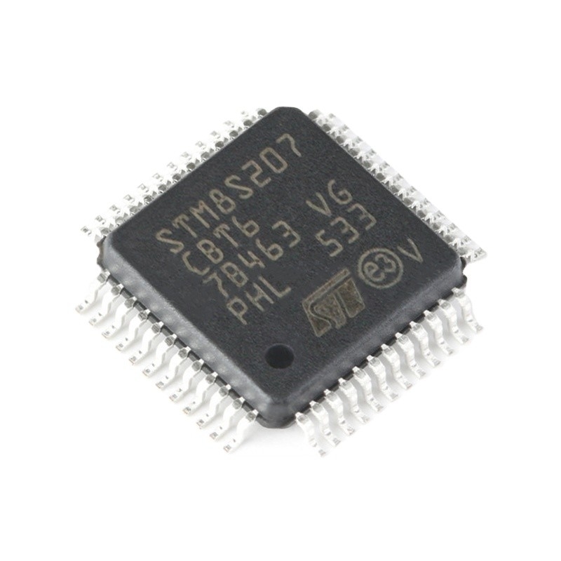 Nos circuitos integrados 48LQFP STM8S207CBT6 componentes eletrônicos INSTANTÂNEOS conservados em estoque de IC MCU 8BIT 128KB dos microcontroladores