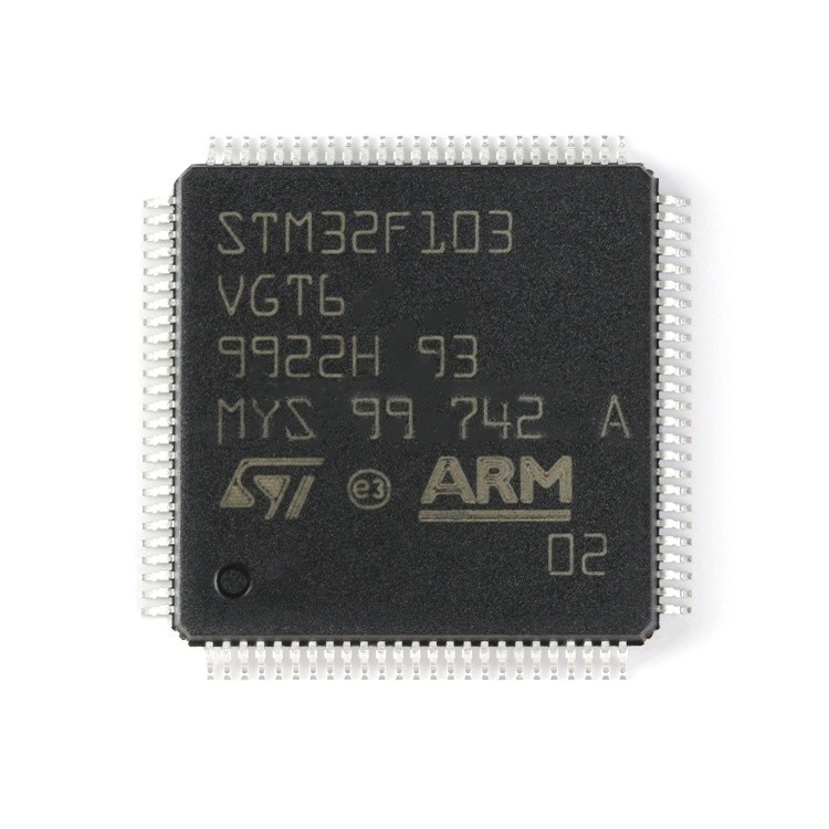 Nos circuitos integrados eletrônicos conservados em estoque STM32F103VGT6 dos componants do FLASH 100LQFP de IC MCU 32BIT 1MB dos microcontroladores