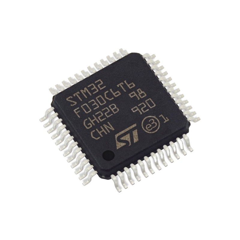 Nos circuitos integrados eletrônicos conservados em estoque dos componants do FLASH 48LQFP de IC MCU 32BIT 32KB dos microcontroladores BGA lasca STM32F030C6T6