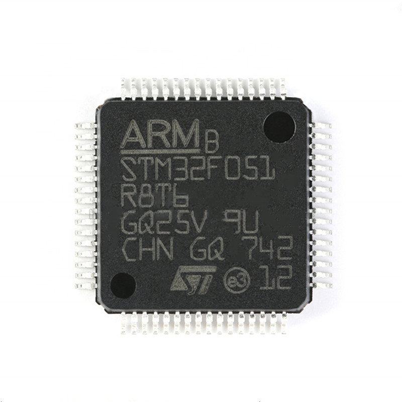 Tipo original do FLASH 64LQFP STM32F STM32F051 STM32F051R8T6 de IC MCU 32BIT 64KB do circuito integrado do microcontrolador