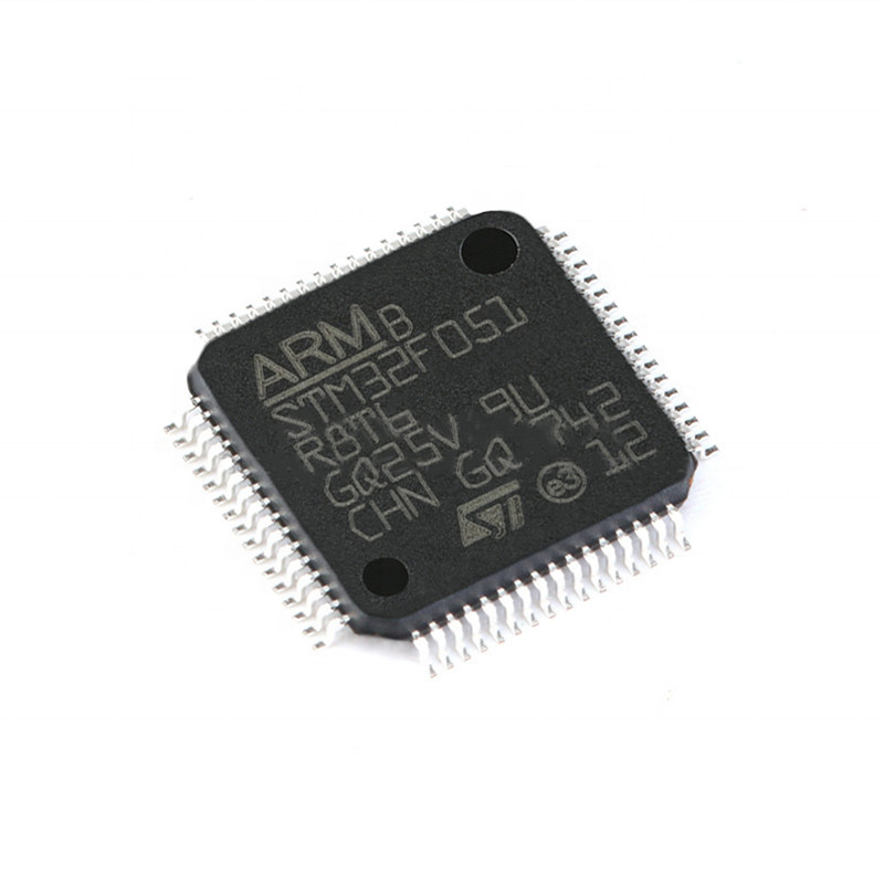 Tipo original do FLASH 64LQFP STM32F STM32F051 STM32F051R8T6 de IC MCU 32BIT 64KB do circuito integrado do microcontrolador