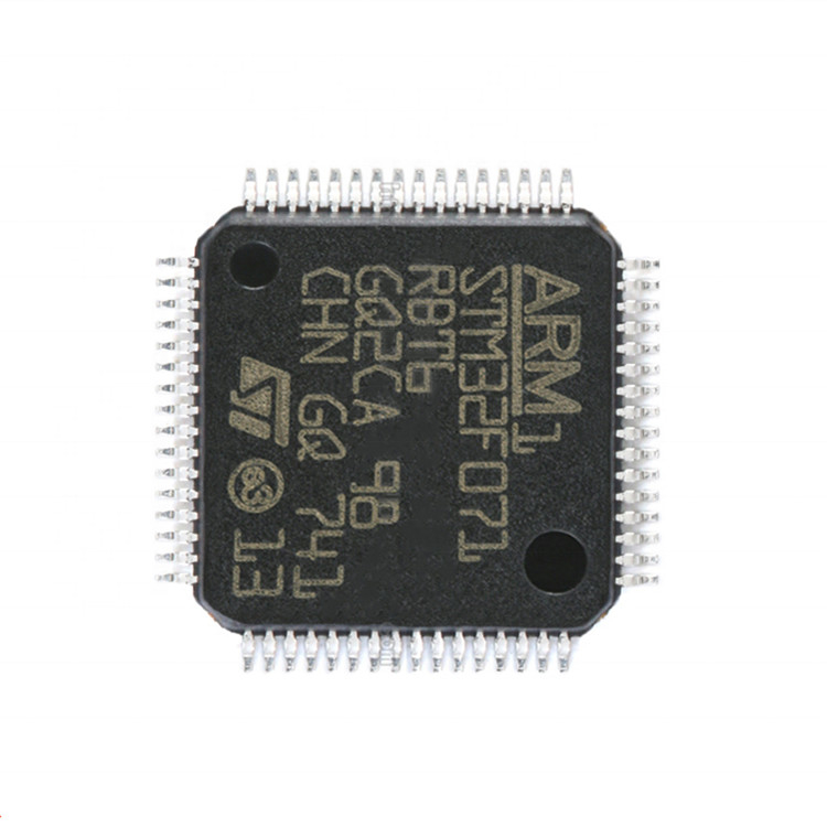 FLASH 64LQFP STM32F071 STM32F071RB STM32F071RBT6 de IC MCU 32BIT 128KB da microplaqueta de IC dos circuitos integrados dos componentes eletrônicos