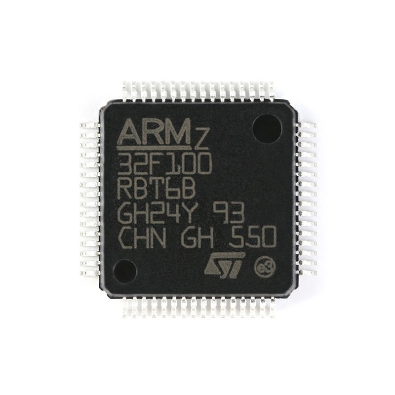 Eletrônica componente INSTANTÂNEA nova e original 64LQFP STM32F100RBT6B de Chuangyunxinyuan de IC MCU 32BIT 128KB