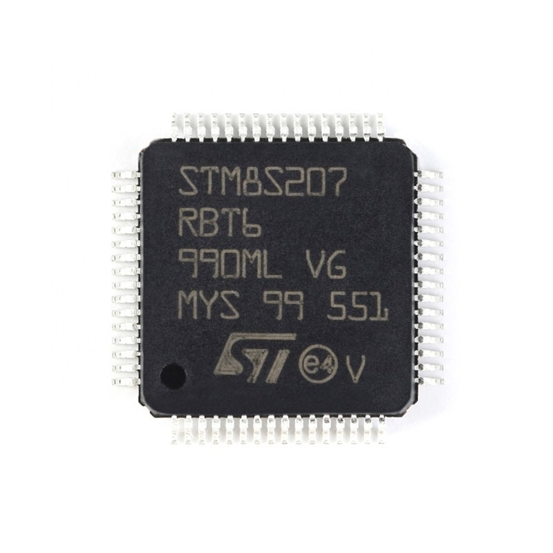 FLASH elétrico novo e original 64LQFP STM STM8S207RBT6 de Chuangyunxinyuan das fontes de IC MCU 8BIT 128KB