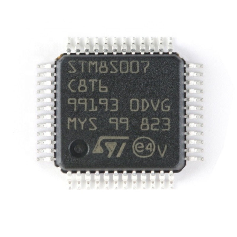 Microcontrolador 48LQFP STM8S007C8T6 NOVO INSTANTÂNEO novo e original de Chuangyunxinyuan de IC MCU 8BIT 64KB