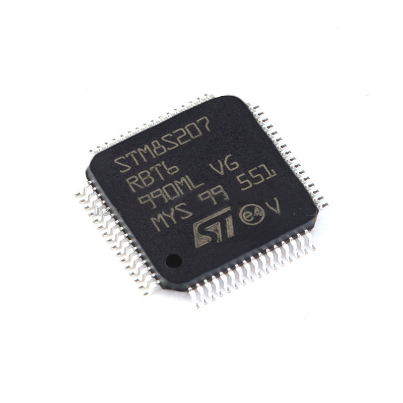 Motorista de 8 bits STM8S207RBT6 CI do log S do regulador de tensão de Mrocontrollers das fontes dos componentes do elétron