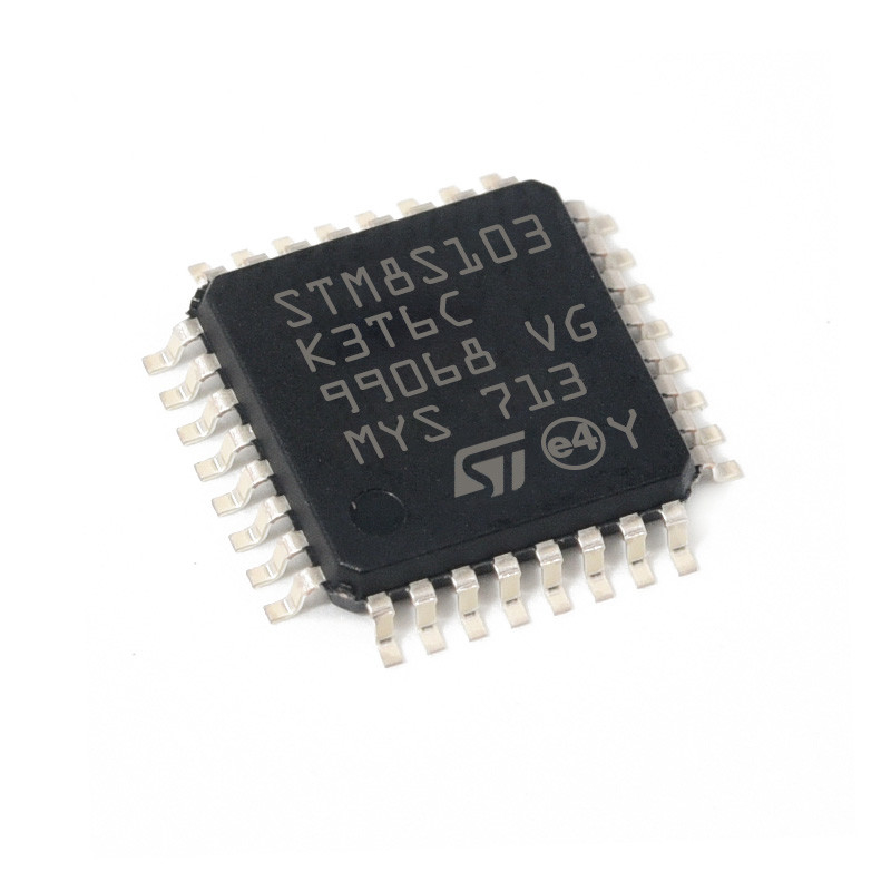 MICROPLAQUETA em linha original brandnew do microcontrolador STM8S103K3T6C IC do circuito integrado dos componentes eletrônicos