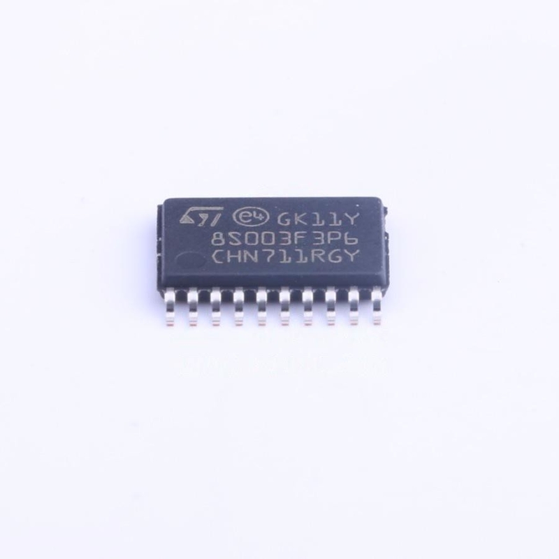 MCU STM8S de 8 bits STM8 CISC 8KB 3.3V/5V instantâneo 20-Pin TSSOP T/R - MICROPLAQUETA da fita e do carretel STM8S003F3P6 IC
