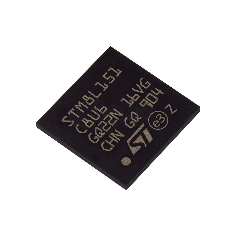 Circuitos integrados em linha QFN48 MCU STM8L151C8U6 CI dos componentes eletrônicos do microcontrolador STM8L151C8U6 original novo