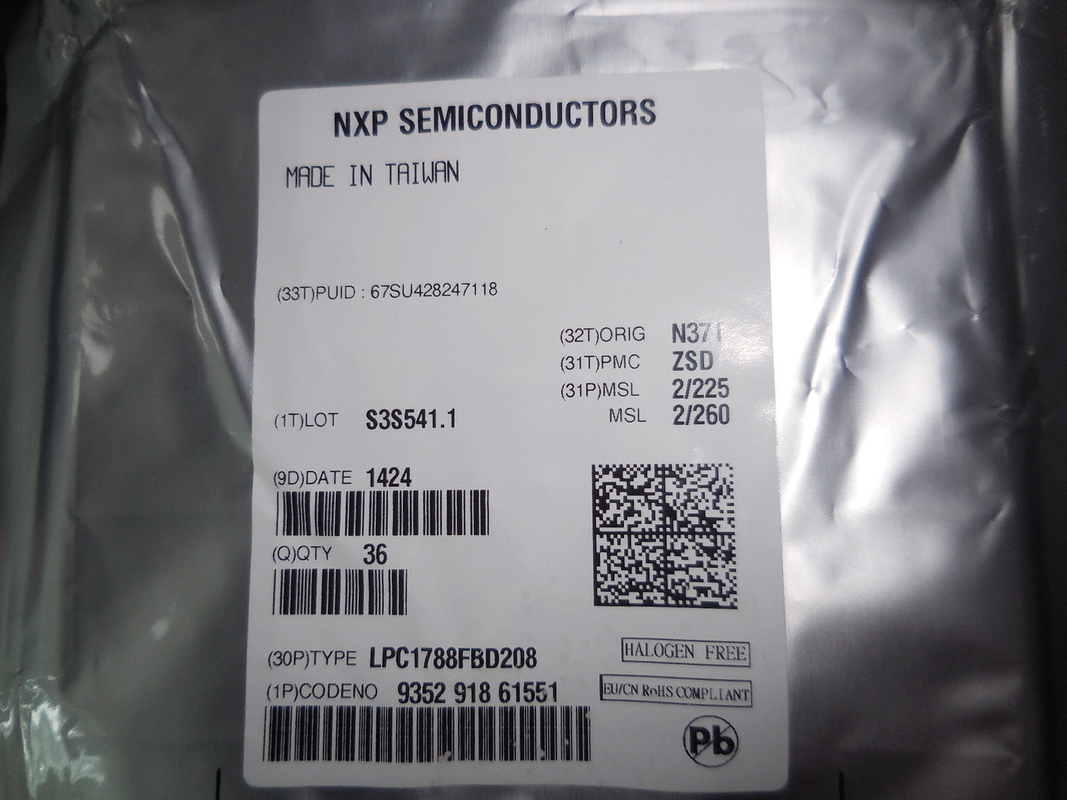 Original brandnew do microcontrolador de IC da microplaqueta do circuito integrado de LPC1788FBD208 QFP208 não utilizado